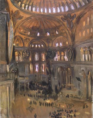 John Singer Sargent Sketch of Santa Sofia (mk18)